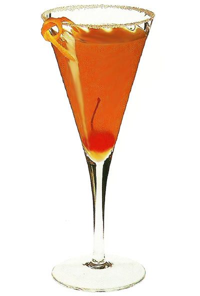Brandy Crusta cocktail con Ice Tech