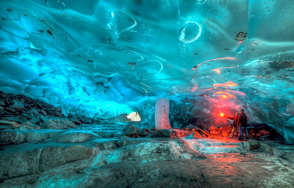 The most impressive frozen caves in the world