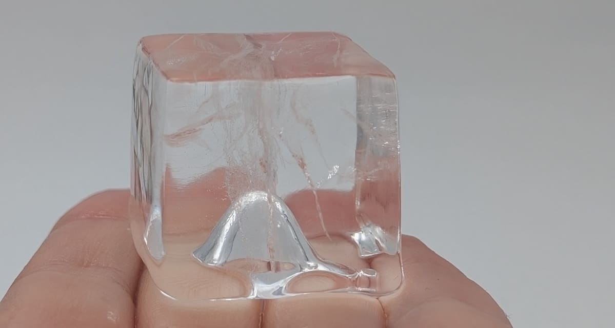 Hielo transparente o hielo blanco: características y usos