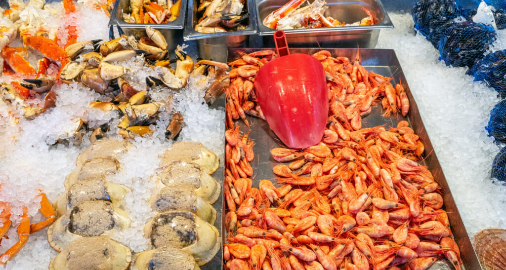 que hielo usar para conservar pescado y marisco